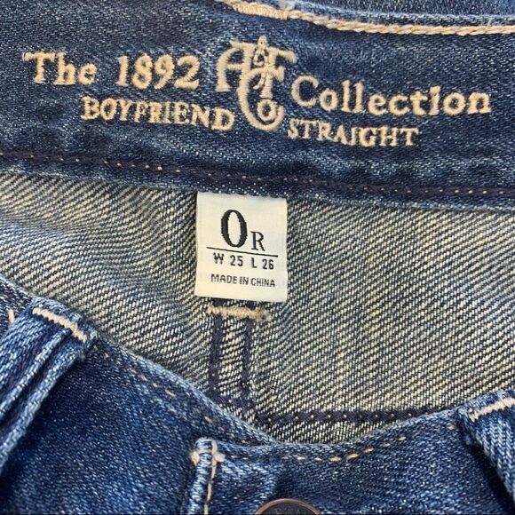 Abercrombie & Fitch Easy Fit Boyfriend Jeans Distressed Size 0 - Picture 10 of 12